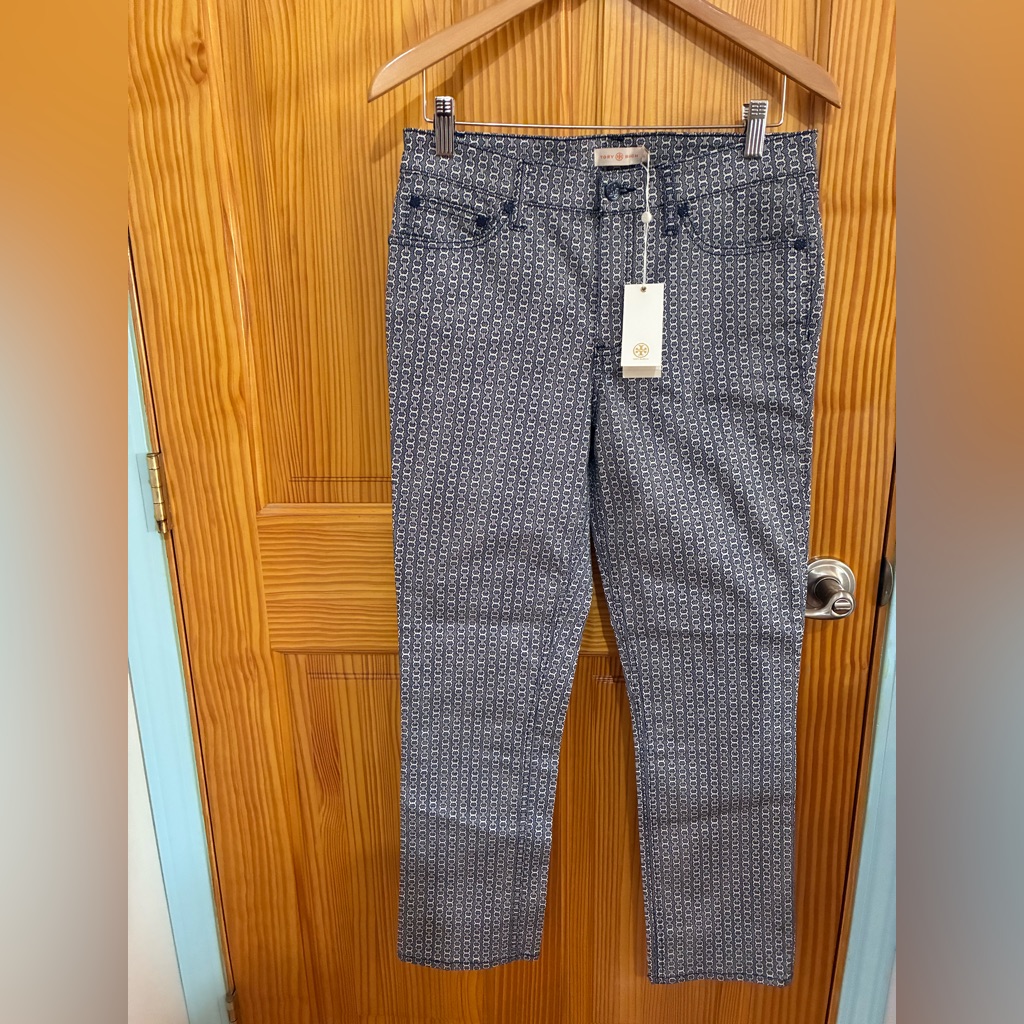 Thanksgiving Saketory Blue Pattens Pant. $55